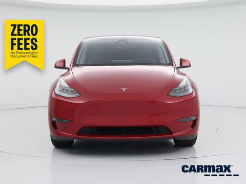 Red 2023 Tesla Model Y Long Range