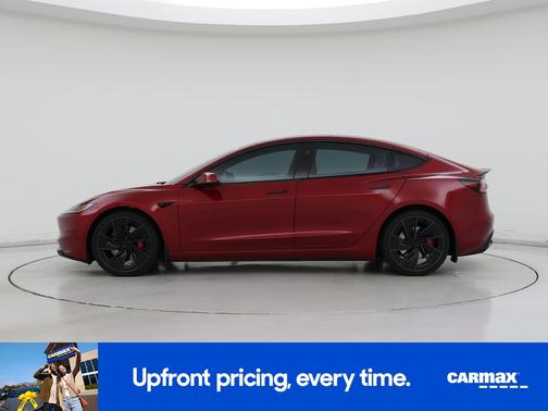 Red 2025 Tesla Model 3 Performance