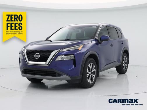 Blue 2021 Nissan Rogue SV