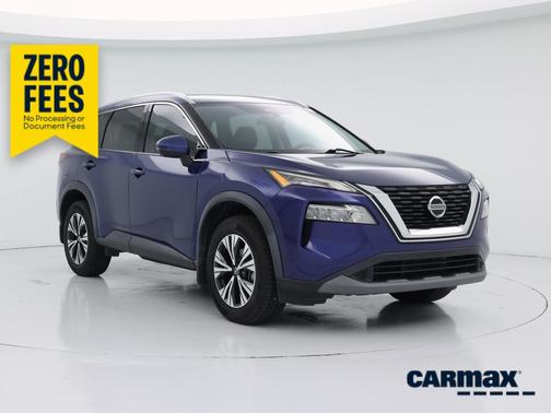 Blue 2021 Nissan Rogue SV