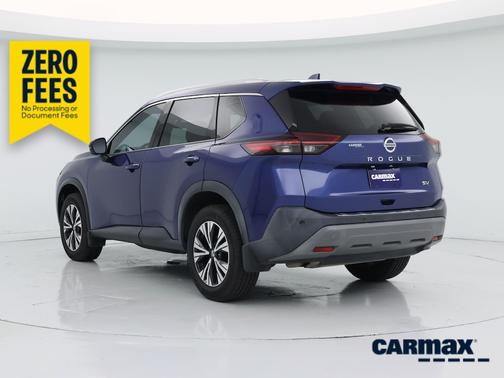 Blue 2021 Nissan Rogue SV