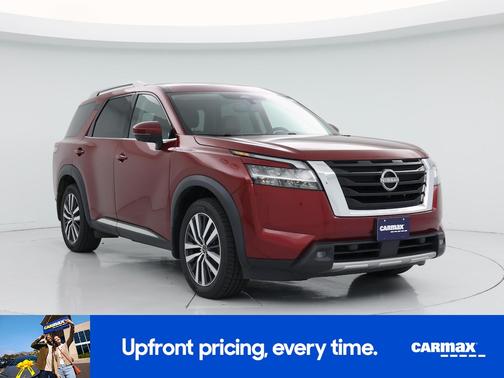 Red 2022 Nissan Pathfinder Platinum