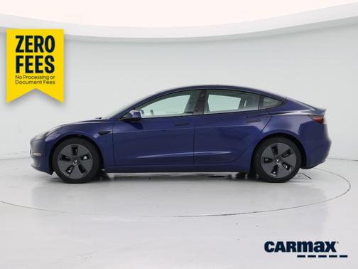 Blue 2021 Tesla Model 3 Long Range