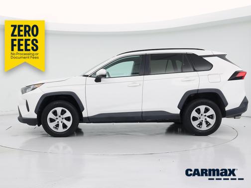 White 2019 Toyota RAV4 LE