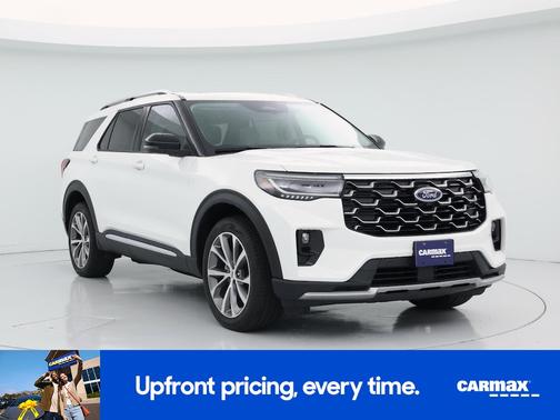 White 2025 Ford Explorer Platinum
