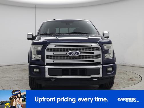 Blue 2016 Ford F-150 Platinum