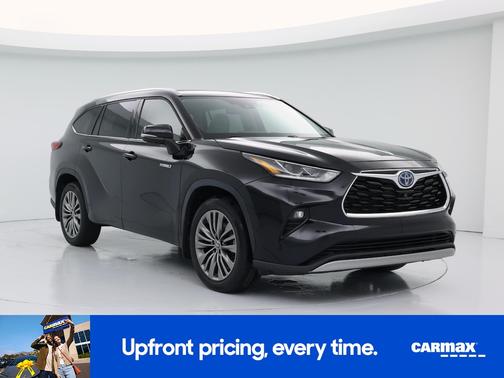 Black 2021 Toyota Highlander Hybrid Platinum
