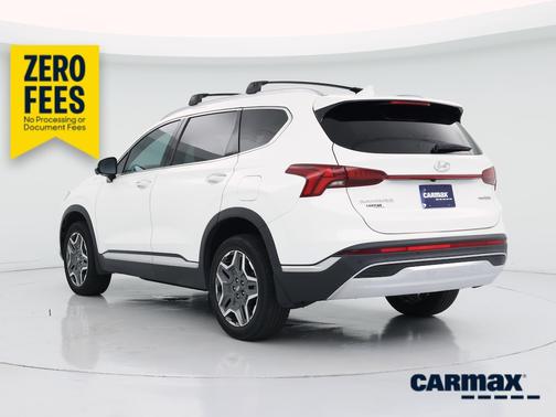 White 2022 Hyundai SANTA FE HEV Limited