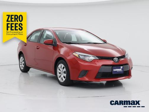 Red 2015 Toyota Corolla LE