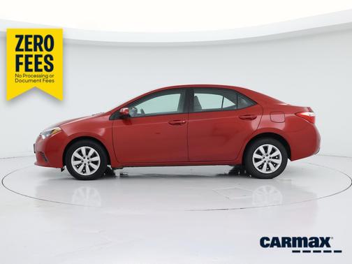 Red 2015 Toyota Corolla LE