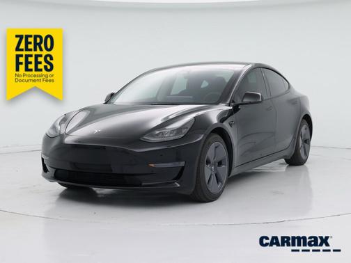 Black 2022 Tesla Model 3