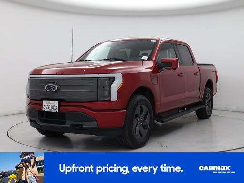 Red 2023 Ford F-150 Lightning Lariat