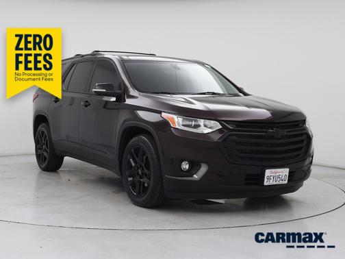 Burgundy 2020 Chevrolet Traverse LT Leather