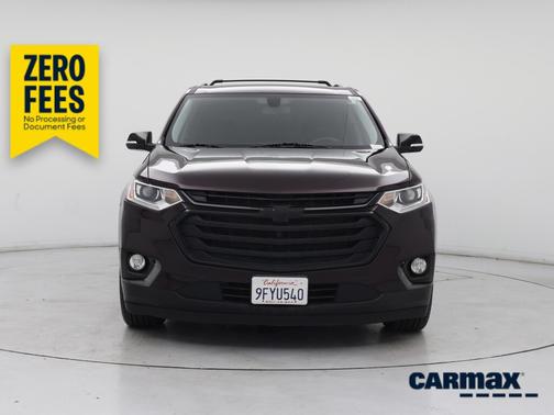 Burgundy 2020 Chevrolet Traverse LT Leather