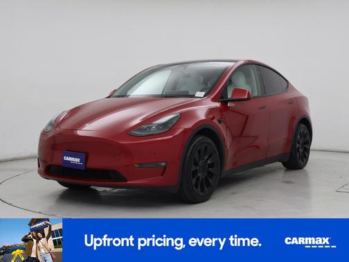 Red 2023 Tesla Model Y Long Range