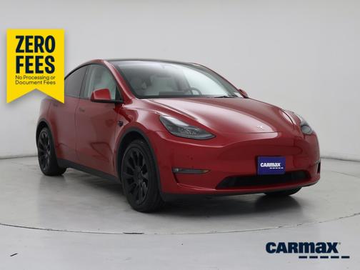 Red 2023 Tesla Model Y Long Range