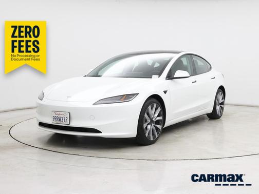 White 2025 Tesla Model 3 Long Range