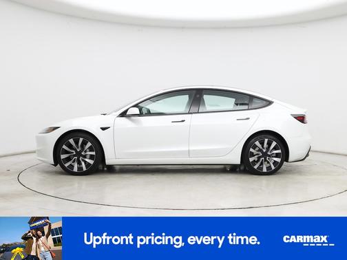 White 2025 Tesla Model 3 Long Range