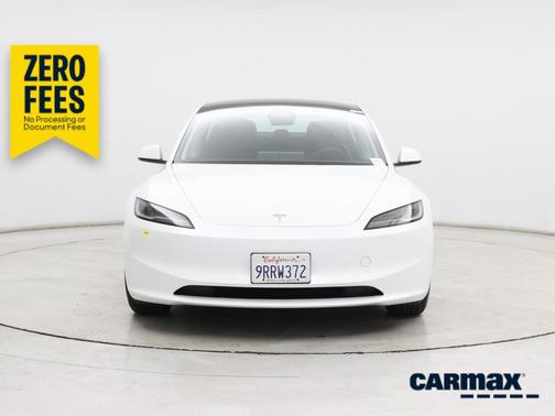 White 2025 Tesla Model 3 Long Range