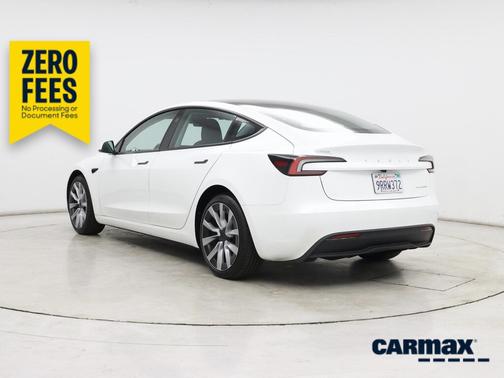White 2025 Tesla Model 3 Long Range