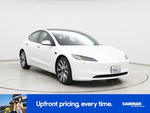 White 2025 Tesla Model 3 Long Range