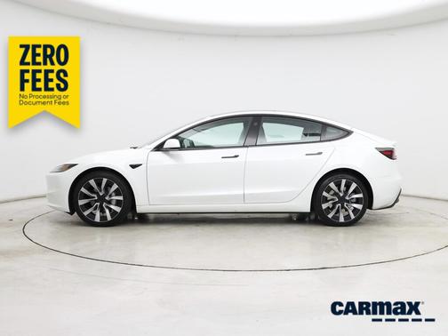White 2025 Tesla Model 3 Long Range
