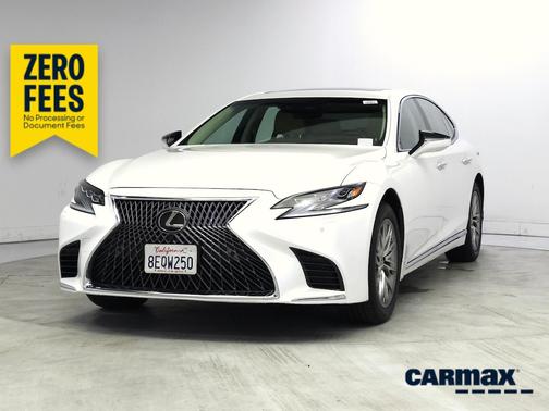 White 2018 Lexus LS 500