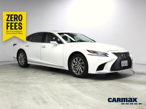 White 2018 Lexus LS 500