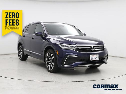 Blue 2022 Volkswagen Tiguan SEL R-Line