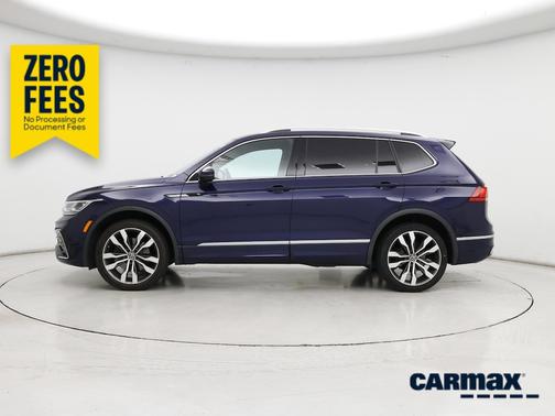 Blue 2022 Volkswagen Tiguan SEL R-Line