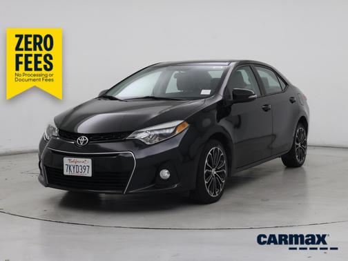Black 2015 Toyota Corolla S Plus