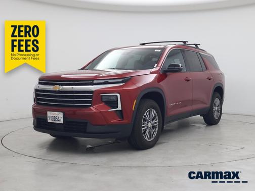 Red 2025 Chevrolet Traverse LT