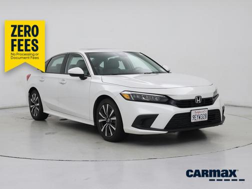 White 2023 Honda Civic EX