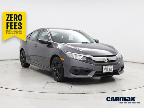 Gray 2016 Honda Civic LX