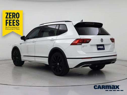 White 2021 Volkswagen Tiguan SE R-Line Black