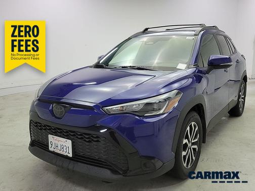 Blue 2023 Toyota Corolla Cross Hybrid SE