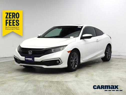 White 2019 Honda Civic EX