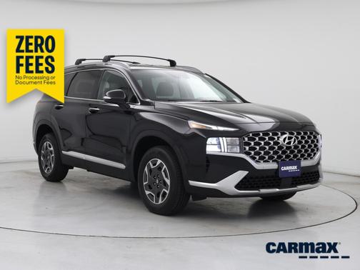 Black 2022 Hyundai SANTA FE HEV Blue