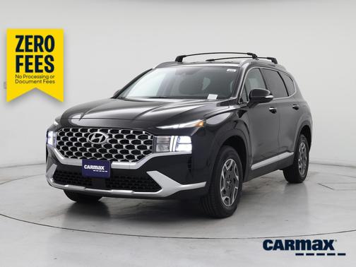 Black 2022 Hyundai SANTA FE HEV Blue