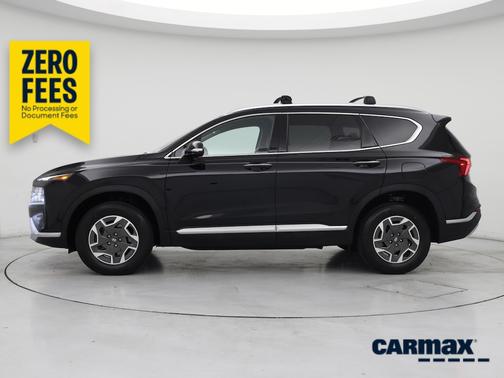 Black 2022 Hyundai SANTA FE HEV Blue