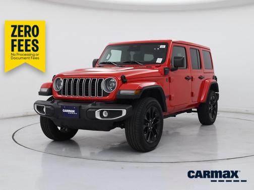 Red 2025 Jeep Wrangler 4xe Sahara