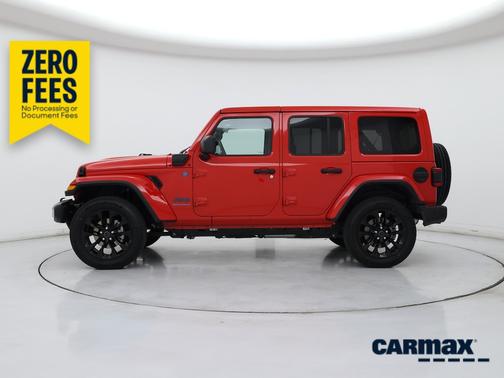 Red 2025 Jeep Wrangler 4xe Sahara