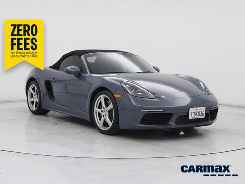 Blue 2017 Porsche 718 Boxster