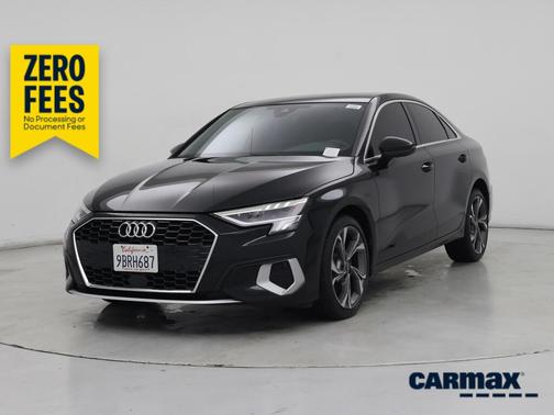 Black 2022 Audi A3 Premium Plus