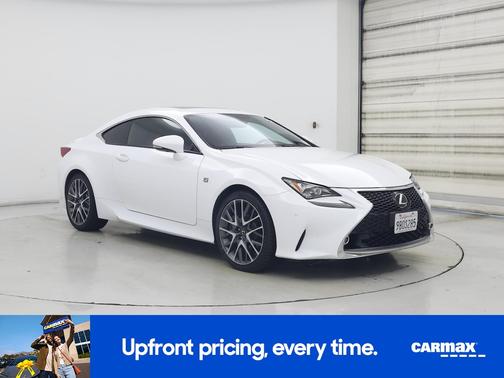 White 2015 Lexus RC 350