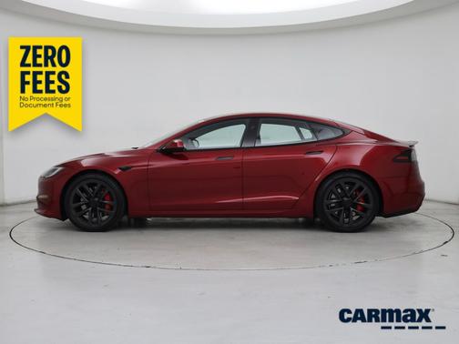 Red 2024 Tesla Model S Plaid