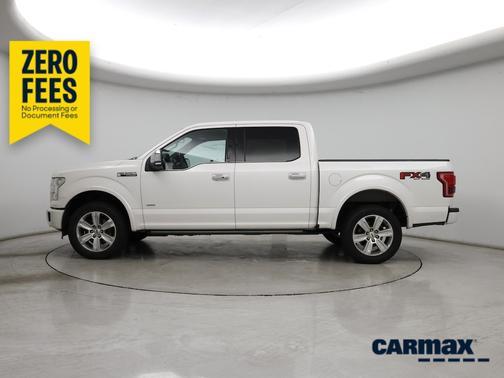 White 2015 Ford F-150 Platinum