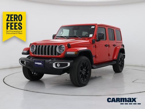 Red 2025 Jeep Wrangler 4xe Sahara