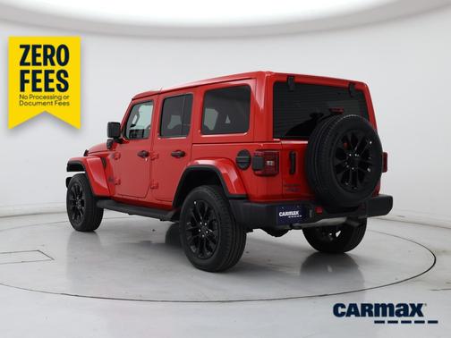Red 2025 Jeep Wrangler 4xe Sahara
