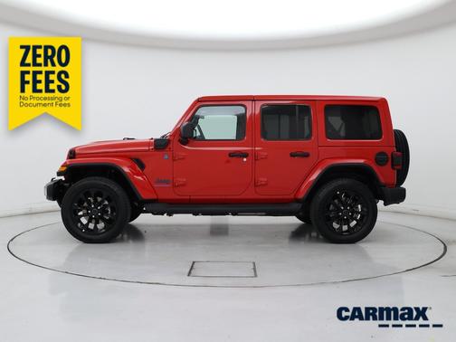 Red 2025 Jeep Wrangler 4xe Sahara